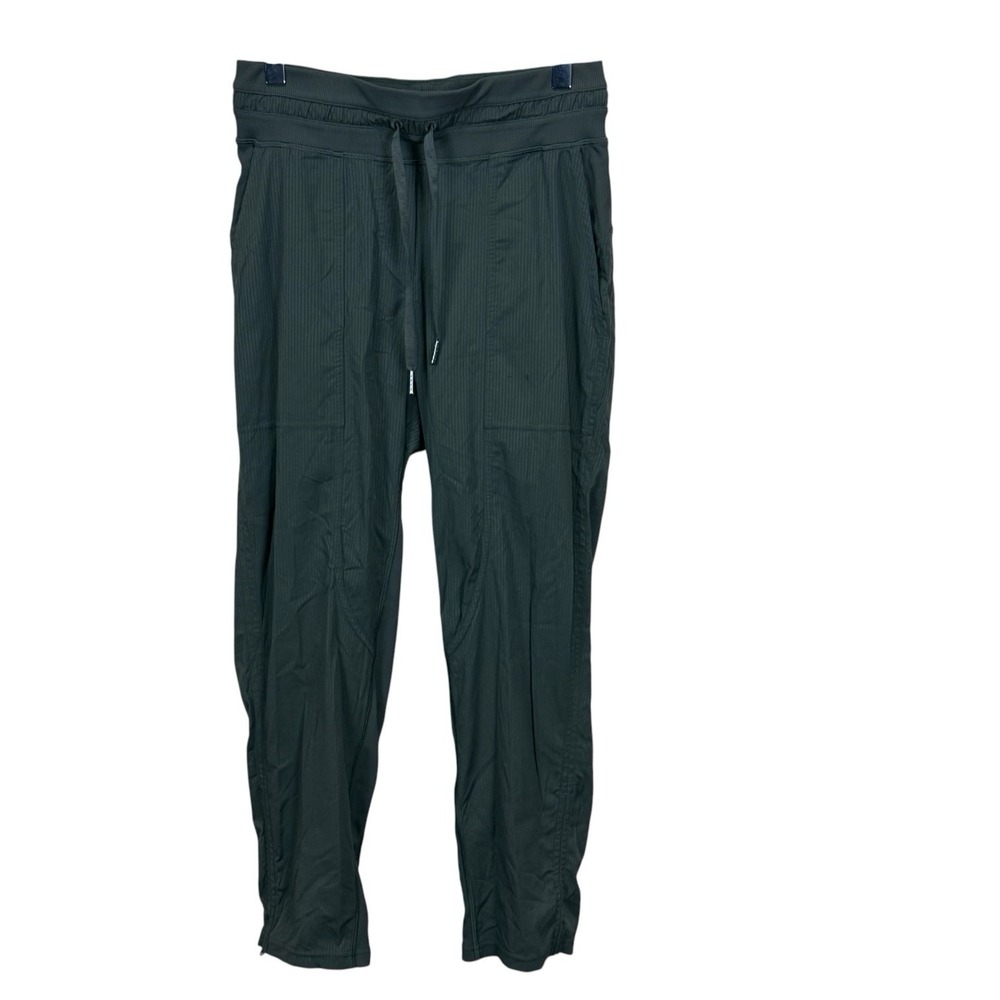 Lululemon Womens Dance Studio Crop II Unlined Dark Olive Size 4
